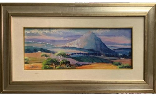 Quadro olio tavola - su,