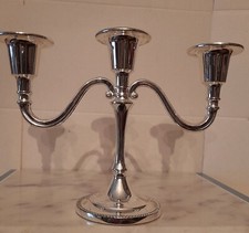 Candeliere 3 luci in silver plated cm. 14