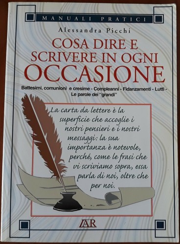 Cosa dire scrivere ogni - cosa,