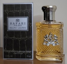 Profumo uomo eau de toilette RALPH LAUREN SAFARI 75 ml Spray Vintage Nuovo