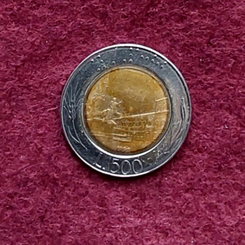 Lire 500 bimetalliche raro - 500,