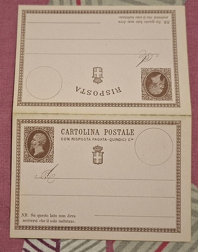 Regno 1861 cartolina postale - regno,