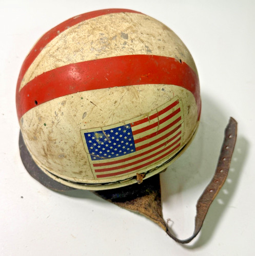 Casco moto corsa corsa vintage