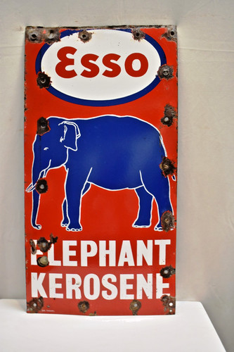 Insegna smaltata esso elefante - esso,