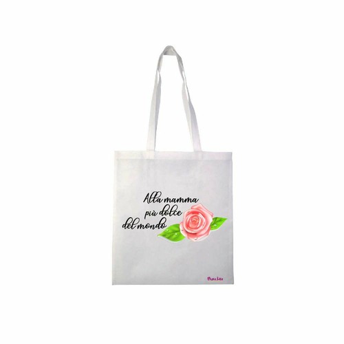 Borsa poliestere 36x40 scritta - borsa,