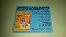 1981-82 BUONO ALMANACCO Calciatori Panini ** figurina FUORI RACCOLTA ** discreto