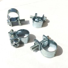 4 Fascette di Serraggio Stringitubo per Tubo Benzina 12 - 14 mm