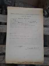 Iscrizione di Marcello Avenali al Sindacato Arti Figurative con Autografo