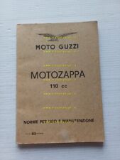 Moto Guzzi Motozappa 110 1962 manuale uso manutenzione libretto originale