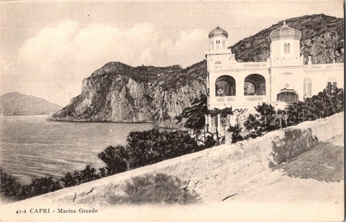 Cartolina epoca capri marina - capri,