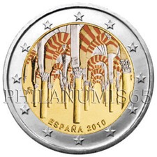 SPAGNA 2010 - 2 EURO A COLORI