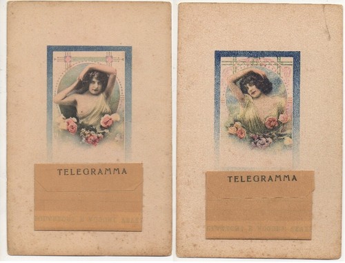 Art nouveau cartoline con - art,
