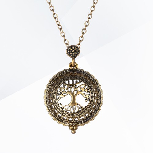 Collana lega retrò scavata - collana,