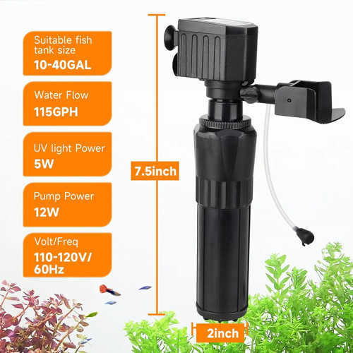 Filtro per acquario 12w - filtro,