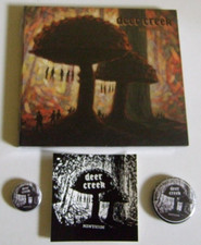 DEER CREEK Set CD Badge, Sticker, Fridgemagnet + AUDIO KOLLAPS Uktima Ratio CD