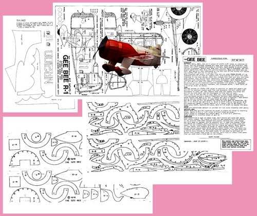 Peanut model airplane - peanut, plans
