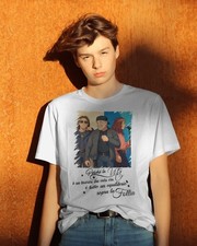 Magliette Bianca unisex con la stampa del comandante il mitico vasco