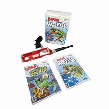 Pacchetto Rapala We Fish Wii Big Box con Mulinello Canna da Pesca e 2 Giochi Completo