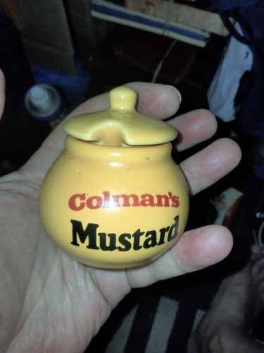 Vintage colman mustard jar - colman's,