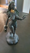Medusa Dea Greca Statuetta In Resina Dipinta A Mano 18cm