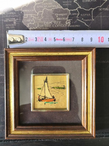 Quadretto foglia oro kt - quadretto, 22