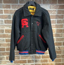 Vintage GIACCA COLLEGE CON SCRITTE UNISEX