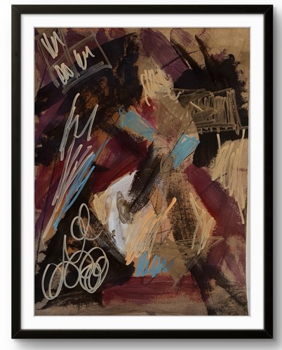 Quadro astratto 11x14 - , acrilico