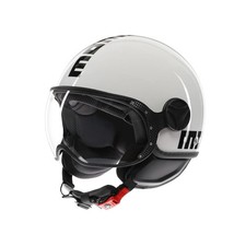 Casco moto jet Momo Design FGTR CLASSIC Mono E2206 Bianco lucido / nero