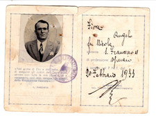 Tessera - Partito Nazionale Fascista - Fascio Combattimento - PNF  Taranto  1933