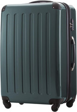 - Alex - Valigia Rigida Grande, Trolley Espandible, TSA, 75 Cm, 119 L, Verde For