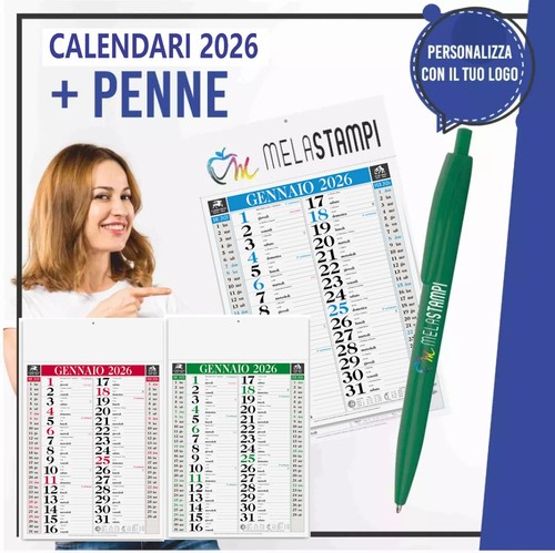 Calendari 2026 penne - calendari,