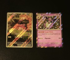 Lotto x2 Destino Di Paldea Wigglytuff Baby Shiny Pawmi AR Ita