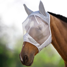 Caremaster Maschera Anti-Mosche per Cavallo UV Protezione Con Para Orecchie Arge