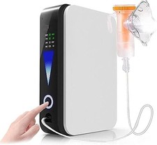 Concentratore di Ossigeno Portatile Ossigenatore Auto Casa 90% ± 3%  1-2L/m