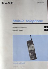 Manuale uso cellulare Sony CMD-X2000. Quelli di Nokia 3310,3330 e 6085 venduti. 