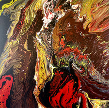 Quadro moderno dipinto a mano