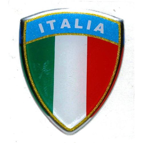 Scudetto tricolore adesivo - , 3d