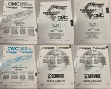 Esploso parti ricambi cod. 434958 Evinrude/Johnson 88/90/100/115 HP 2T 4cil 90°