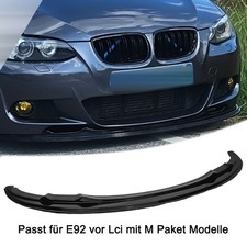 Spoiler labbro anteriore adatto per BMW Serie 3 E92 Coupè Sport pacchetto 2006-2009 nero