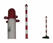PALETTO COLONNINA PALO SEGNALETICA RECINZIONE BIANCO ROSSO 90CM CANTIERE (21311)