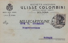 BOLOGNA: testatina Soc. Ulisse Colombini - lardo e prosciutti   1927