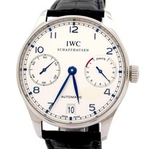 IWC Portoghese ref. IW500107 Ris. Carica 7 Giorni Acciaio Full Set