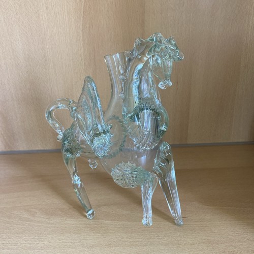 Vaso cavallo alato vetro - in,