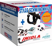 NUOVO GANCIO DI TRAINO per Mercedes Vito W639 03-10 gancio di traino rigido + kit elettrico 13 poli SPEZ