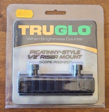 ADATTATORE SLITTA PICATINNY RISER MOUNT 3/8 PER OTTICHE TRUGLO IN ALLUMINIO 