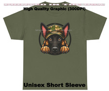 DigiPups Belgian Malinois Dog Hunting Cap Best Friend #1 Cartoon Green T Shirt