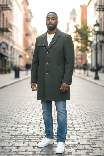 Cappotto uomini verde abete - verde,