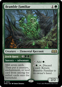 Magic mtg bramble familiar - mtg,