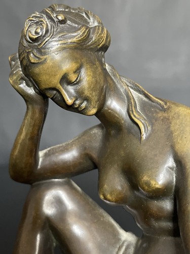 Antica statua bronzo nudo - antica,