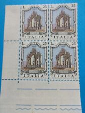 NAPOLI FONTANA IMMACOLATELLA - ITALIA QUARTINA FRANCOBOLLI VALORI 25 LIRE  NUOVI